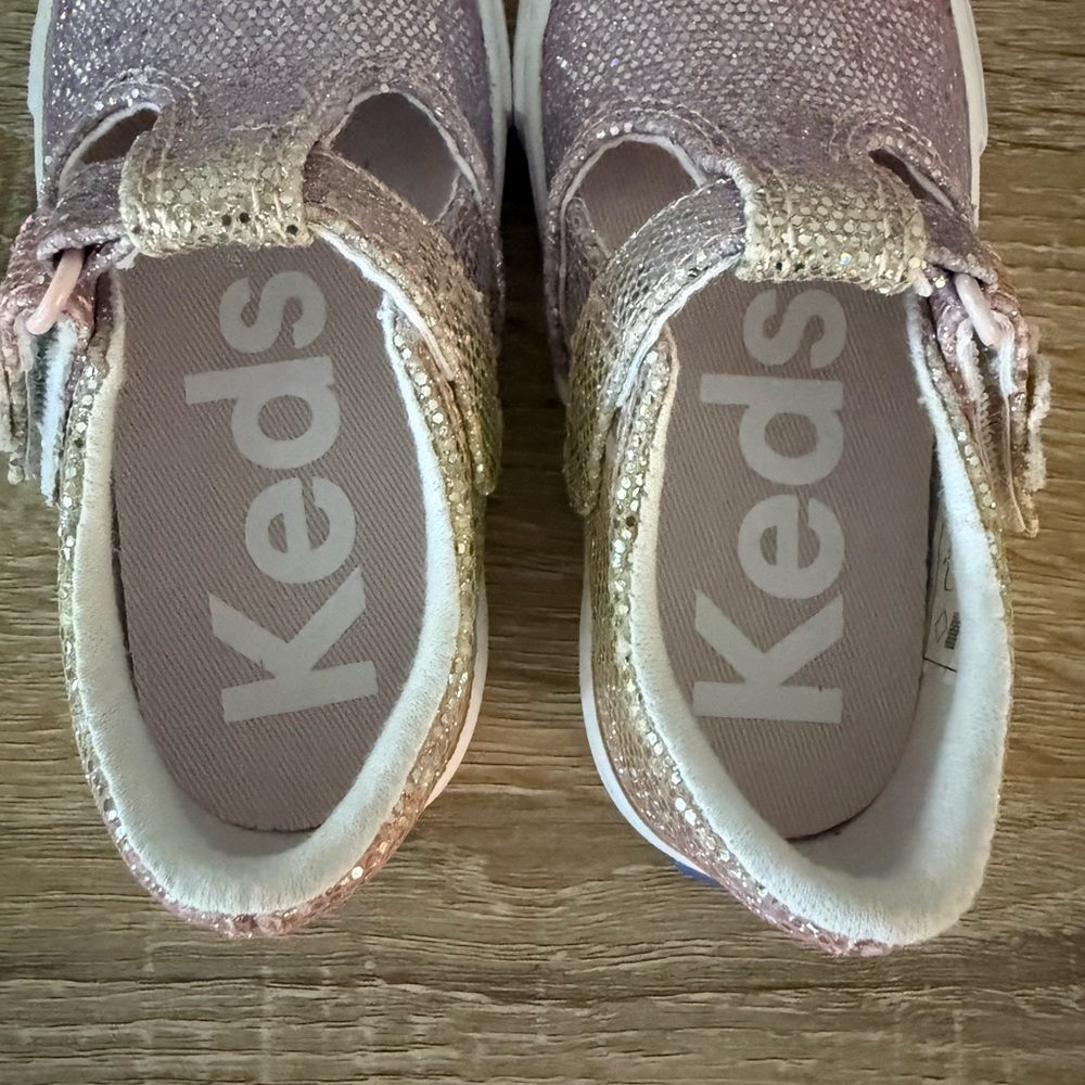 Keds Kids Sparkly Pink Dress Shoes - Picture 4 of 5
